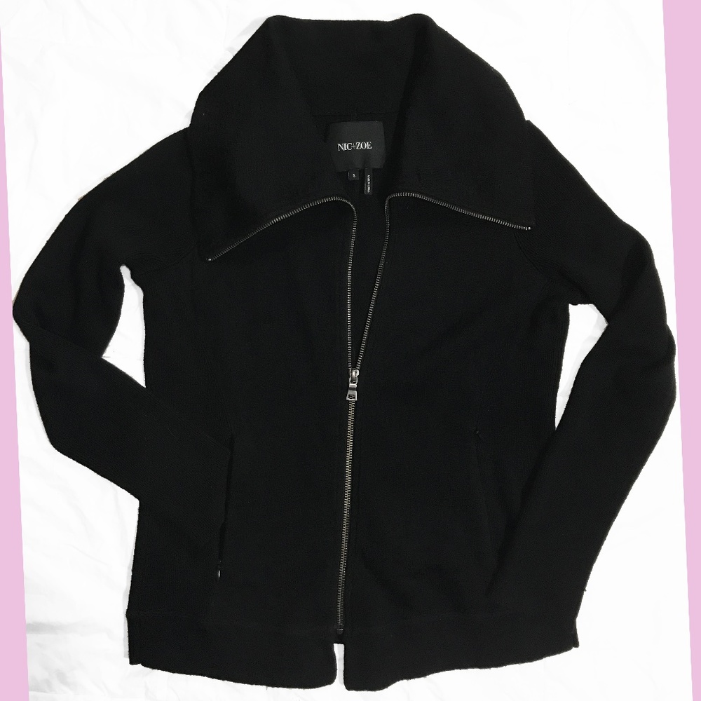 🏍 MOTO ZIP KNIT JACKET - NIC+ZOE